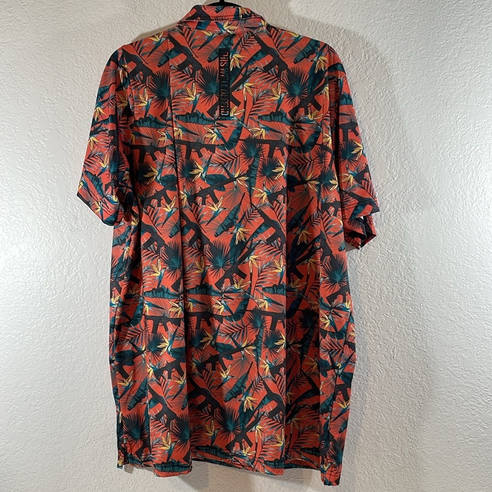 GRUNT STYLE RANGE PARADISE PATRIOTIC MEN’S POLO SHIRT SIZE 3XL - Picture 8 of 16